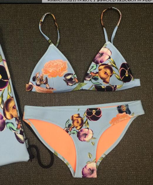 F4647 Sexy print beachwear swimwear bikini set